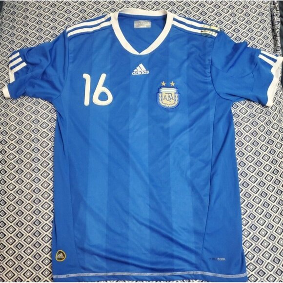 ARGENTINA AFA  FOOTBALL SOCCER JERSEY Kevin #16  ADIDAS Men’s Size M - Picture 1 of 16